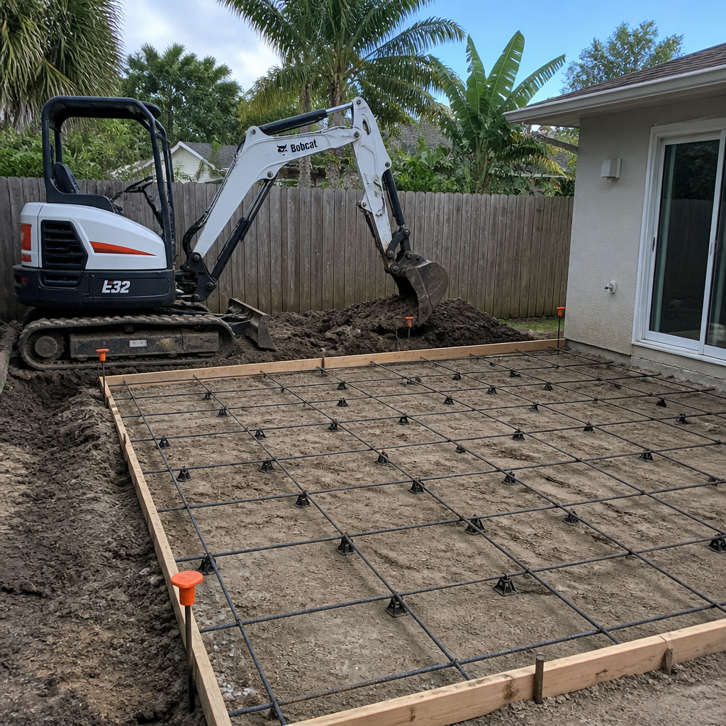 broward excavation for concrete pour